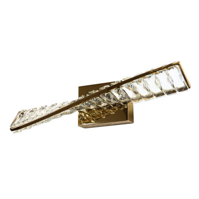 Bath Bar Twisted Crystal LED Wall Light