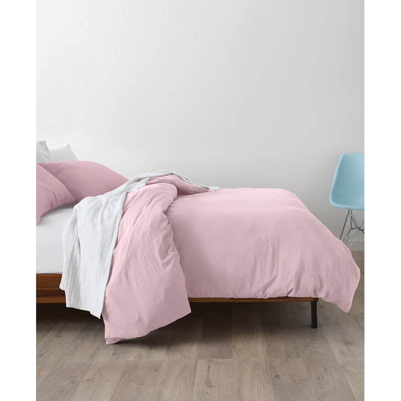 Ensemble d'édredon en microfibre 7 pièces Home, Rose, Édredon de grande taille et 6 pièces supplément
