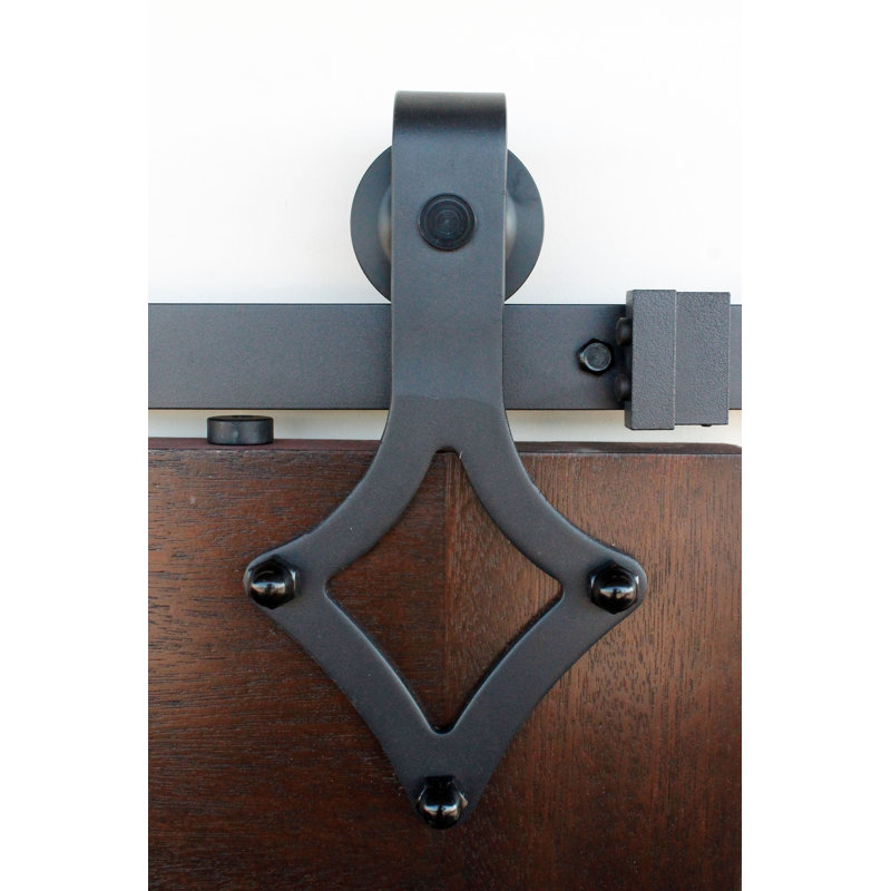 Steel Standard Single Barn Door Hardware Kit, 100 in.