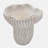 9.3x9x8.7" Sand and Cement Coral Planter with Textured Beige Finish
