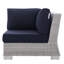 Chaise de coin d'extérieur Conway Sunbrella-712126392