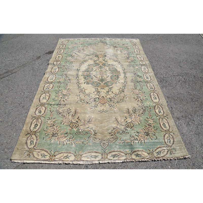 Tapis marocains verts, grands tapis de 5,7 x 9 pi, tapis turcs, tapis de sol, tapis rétro, tapis Boho