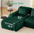 114" Modern L-Shaped Modular Sectional Sofa For Living Room,Flannelette Fabric,Oversized 3-Seater Couch,Boneless Sofa,Movable Ottoman,Buckle Connection,Anti-Slip Design-574781879