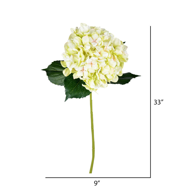 Vaporisateur d'hortensia artificiel avec impression, Vert clair
