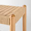 Banc à chaussures tissé en hêtre massif de 31,5 po avec range-chaussures-696483026