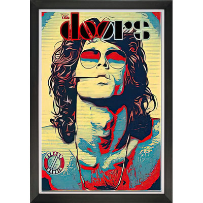 The Doors - Jim Morrison - Framed Pop Art Reprint (33.5" by 23.5")
