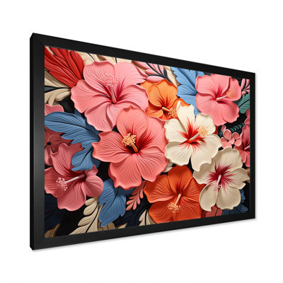 Hibiscus coloré, fleurs, harmonie florale II - Hibiscus, art mural