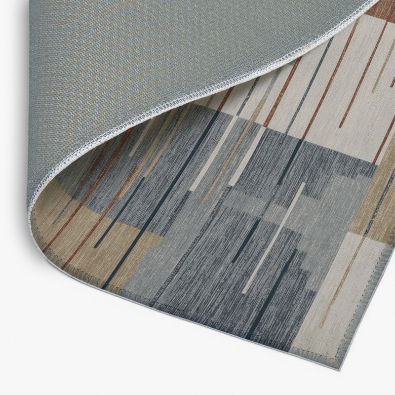 Tapis turc intérieur et extérieur gris, Rectangle 9 pi x 12 pi