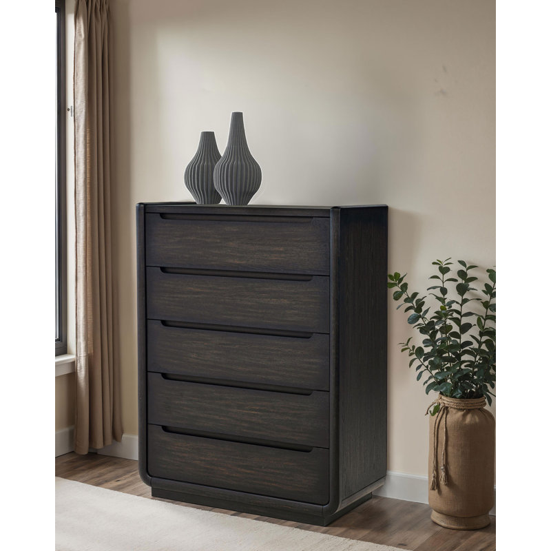 Commode contemporaine noire l 40,65 "
