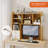 Desktop Bookshelf, Desk Shelf With 2 Drawers For Computer Desk, 36.22" 7-Tier Adjustable Desktop Hutch Organizer With Pegboard For Home Office-1223101457
