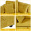 Canapé modulaire modulaire, causeuse moderne, canapé-lit à assise profonde en chenille confortable de 111,8 po avec coussins amovibles 3 places pour le bureau-708503389