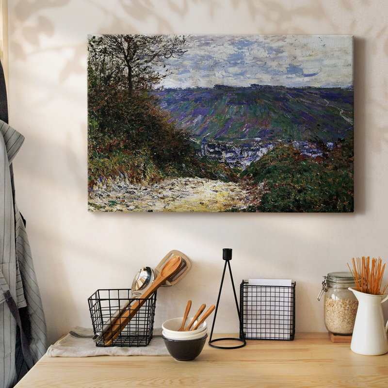 Path at Giverny, 1885-Gallery Wrapped Canvas, 12" H x 18" W