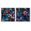 Longjumeau - Ensemble de 2 collages floraux et botaniques carrés-101850344-101850346