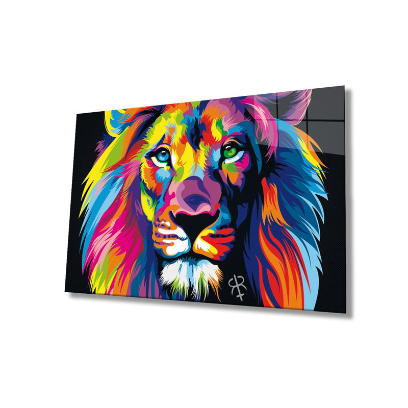 Élégante peinture décorative en verre trempé 18,1 po x 28,3 po | 100% verre trempé, épaisseur: 0,16 pouce | Superbe œuvre d'art pour la décoration intérieure, le salon et les espaces de bureau, durable et facile à nettoyer