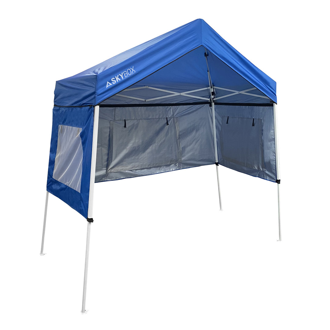 3.58 Ft. W x 6.58 Ft. D Steel Pop-Up Canopy Caravan Canopy