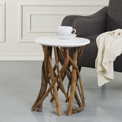 Pedestal End Table