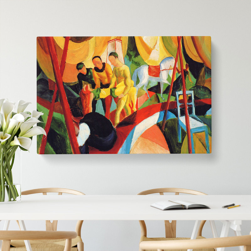 Circus by August Macke - Wrapped Canvas, 50cm H x 76cm W x 3cm D