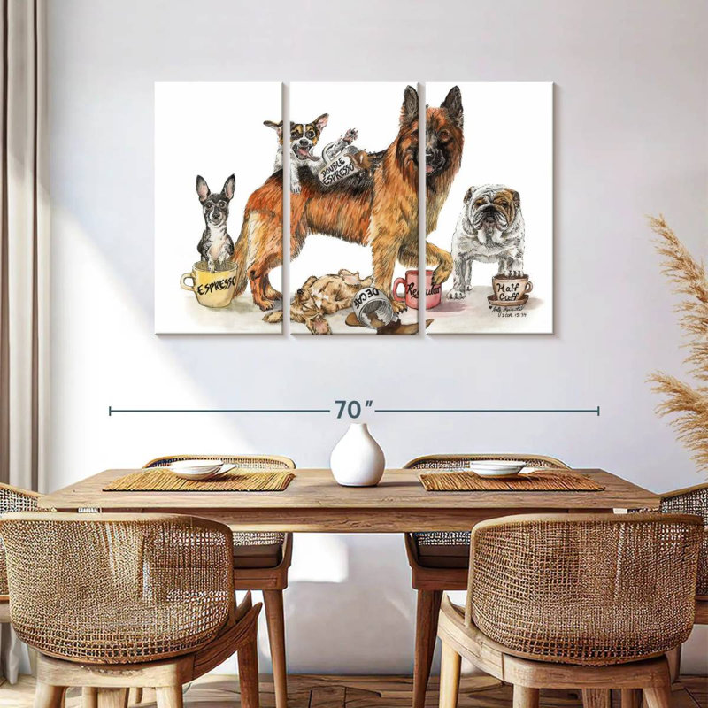 Brampt Coffee Dogs, 36" H x 57" W
