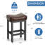 Ensemble de tabourets de bar à hauteur de comptoir de 3 tabourets de bar 24 po pour îlot de cuisine