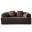 Canapé-lit pliable 2 en 1 avec tissu chenille texturé