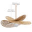 Luminaire suspendu d'extérieur en rotin Whisper Leaf-2001568712