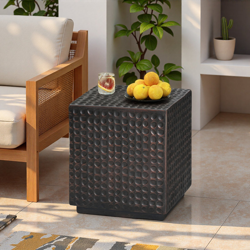 CUBE SIDE TABLE, Noir