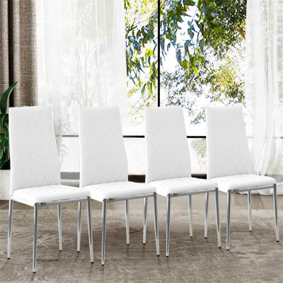 Bernovich PU Upholstered Metal Side Chair