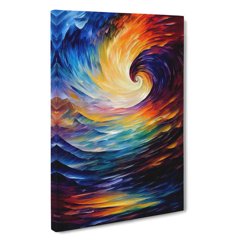 Ocean Wave Abstract No.6 - Wrapped Canvas Painting, 50cm H x 35cm W x 3cm D