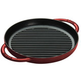Staub 10.24 in. Cast Iron Round Grill Pan