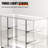48”D * 20”W * 38”H - Retail Full Vision Showcase - Glass Display Case With Silvery Aluminum Frame And Led Lights