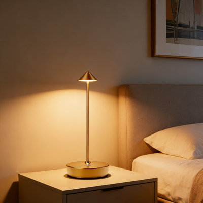Lampe de table rechargeable sans fil à DEL avec batterie 6000Mah, gradation continue et 3 modes de couleur, conception imperméable pour une utilisation intérieure et extérieure