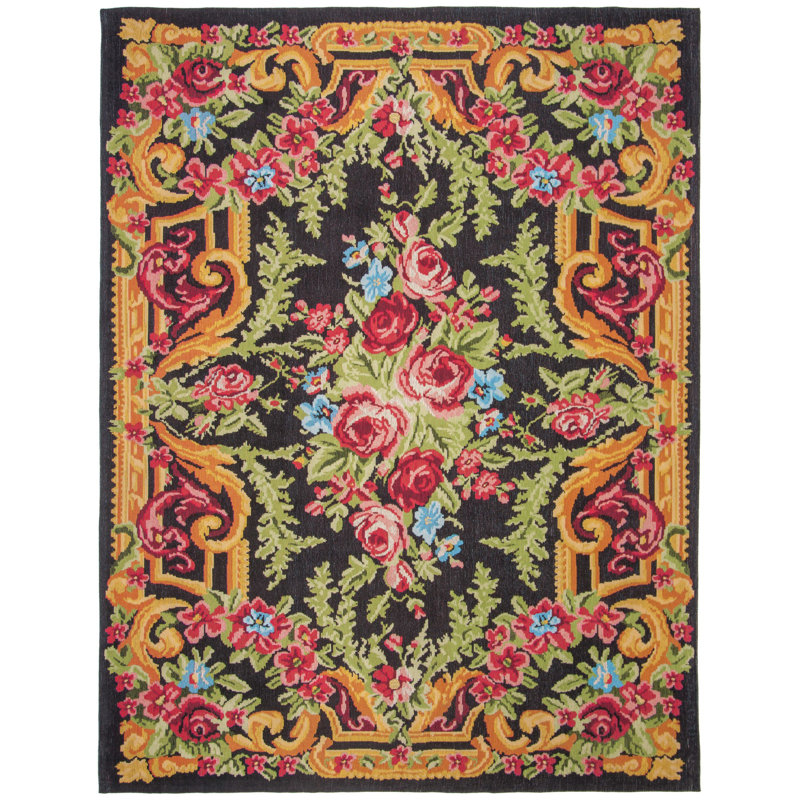Tapis à motif floral Abington, Rectangle 8 pi x 10 pi