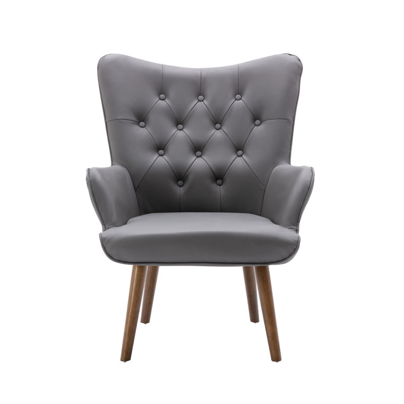 Chaise d'appoint Arela, Polyuréthane gris