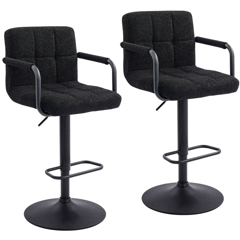 Eldredge Swivel Adjustable Height Stool (Set of 2)