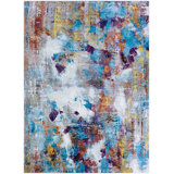 Tapis multicolore / huître à motif abstrait Atanase