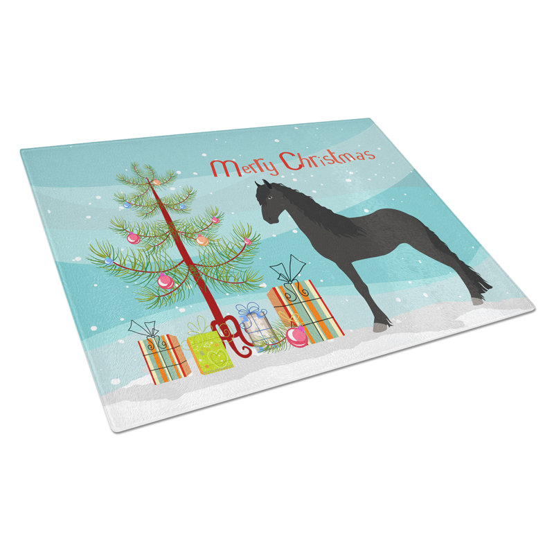 Planche à découper en verre trempé caroline de noël friesian