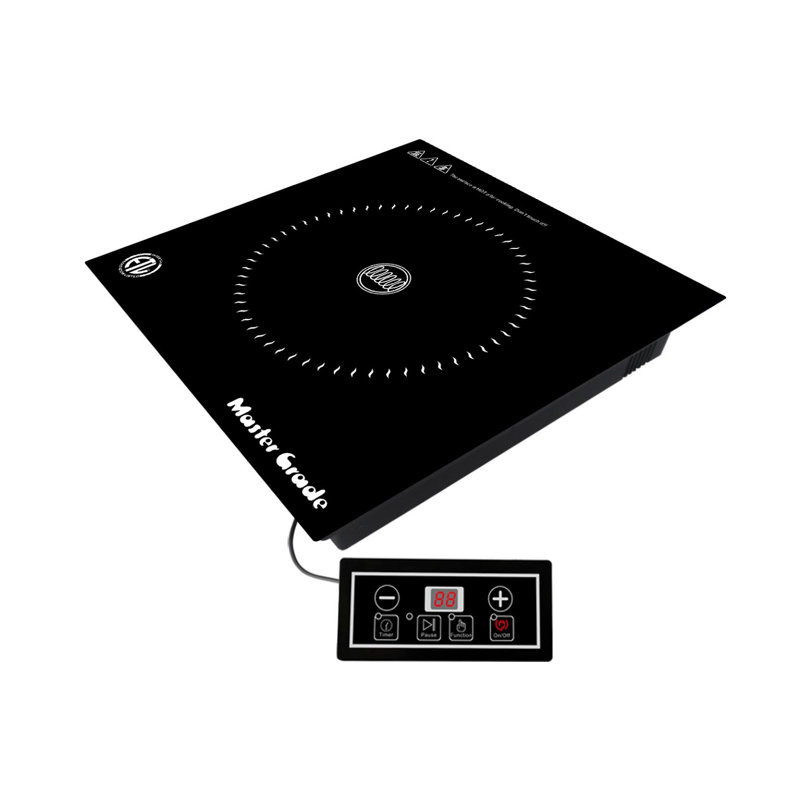 Master Grade Commercial Portable Induction Cooktop, Hot Plate Electric, Single Burner Electric Cooktop, Electric Burner, 10 levels power 120V, 1300W, ETL sanitation