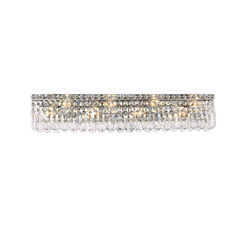 Primo Glass Flush Mounted Sconce, Sapphire Blue, Royal Cut