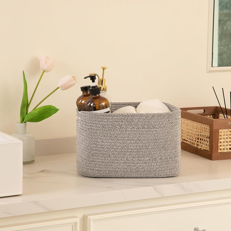 Rectangle Storage Baskets With Handles – Woven Storage Bins