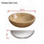 Vasque de salle de bain en marbre naturel beige doré de 40 cm (16 po) avec surface polie