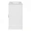 Armoire de rangement pour salle de bain avec tablettes réglables et portes à fermeture douce-124814087