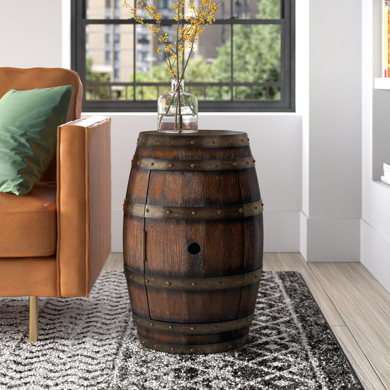 Bloomingdale Barrel End Table, Mountain Lodge