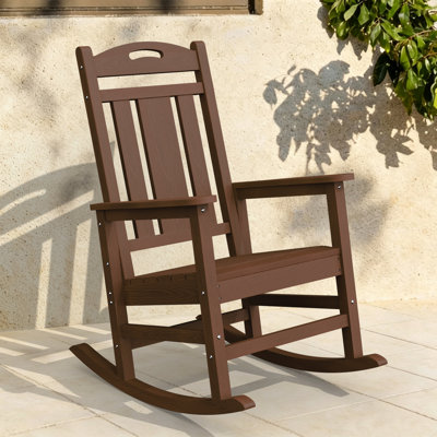 Chaise Adirondack berçante en PEHD pour l'extérieur