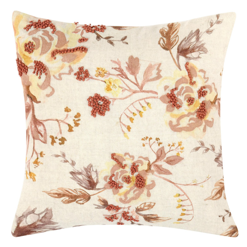Amra 20" Fabric Clay Throw Pillow
