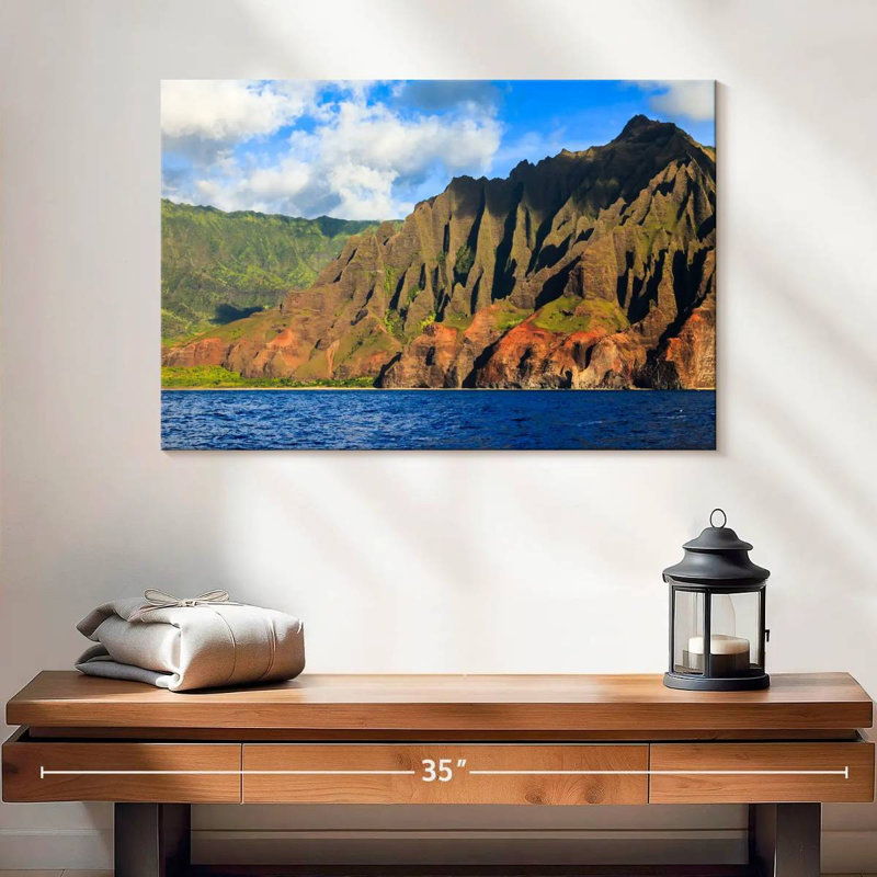 Gillard Na Pali Coast Mountains, 16" H x 24" W