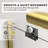 UKD07N Countess 66 to 72 in. x 76 in. H Semi-Frameless Double Sliding Shower Door in Satin Brass with 1/4 in. (6.35mm) Clear Glass-122140302-122140298