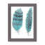 «Feathers in Turquoise II», art encadré-47566107-47566111