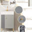 Meuble-lavabo moderne avec lavabo et rangement en céramique 21,6 po 24Vb06-21Mgl, meubles de porte et espace de rangement ouvert organisé