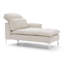 Chaise longue rembourrée Meshawn avec appui-tête réglable-2074531046