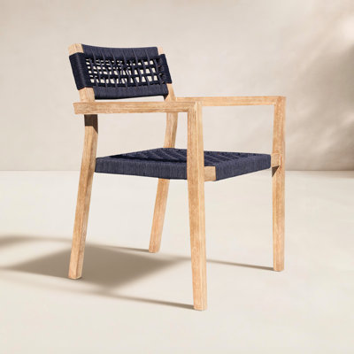 Fleur Stackable Eucalyptus Patio Armchair